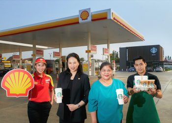 เปิดตัวสตาร์บัคส์สาขาแรกในสถานีบริการน้ำมันเชลล์