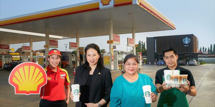 เปิดตัวสตาร์บัคส์สาขาแรกในสถานีบริการน้ำมันเชลล์