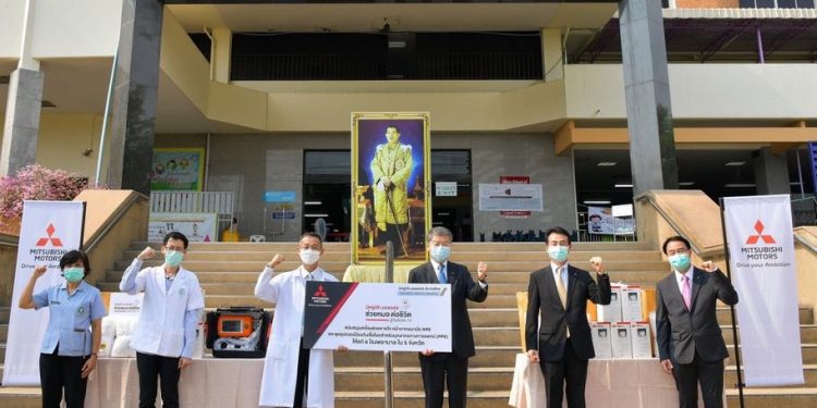 มิตซูบิชิ บริจาคเครื่องช่วยหายใจพร้อมอุปกรณ์ป้องกันการติดเชื้อแก่ 6 โรงพยาบาลใน 5 จังหวัด