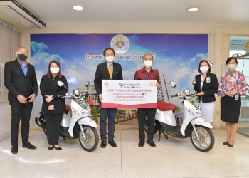 “ไทยยามาฮ่า” หนุน “โรงพยาบาลนพรัตนราชธานี” ส่ง “ฟีโน่” ร่วมกำจัดไวรัสโคโรน่า 2019