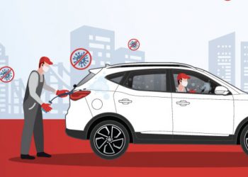 “เอ็มจี” มอบความห่วงใยจากใจด้วยบริการฆ่าเชื้อโรคภายในรถฟรี !