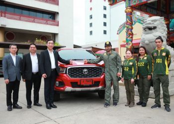 “เอ็มจี” สนับสนุน “บิณฑ์ บรรลือฤทธิ์” และมูลนิธิร่วมกตัญญู” ช่วยคนไทยสู้ภัยโควิด-19