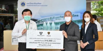 เรนาสโซ มอเตอร์ ร่วมกับ Lamborghini Club Thailand บริจาคเงินให้โรงพยาบาลเพื่อสู้วิกฤตโควิด-19