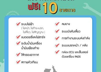 “VESPA ONLINE CLINIC PROMOTION” ตรวจเช็คสภาพรถ ฟรี! 10 รายการ
