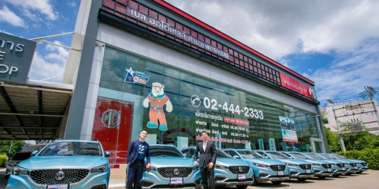 เอ็มจี ส่ง NEW MG ZS EV 40 คัน ลงโครงการ EV Car Sharing