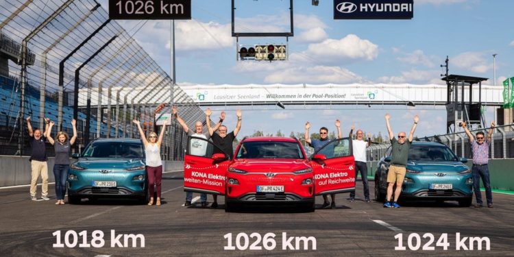 ฮุนได โคน่า อิเล็คทริก บันทึกสถิติใหม่เดินทางได้ไกลถึง 1,026 กิโลเมตร