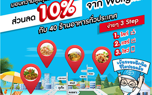 โครงการ “โตโยต้าถนนสีขาว” ภายใต้แนวคิด “เว้นระยะอีกนิด ชีวิตปลอดภัย”