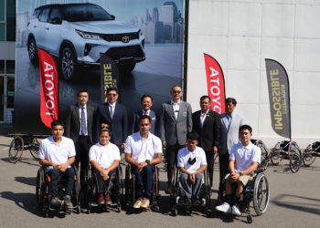 โตโยต้ามอบรถเรซซิ่งวีลแชร์และชุดนักกีฬาให้กับนักกีฬาพาราลิมปิก