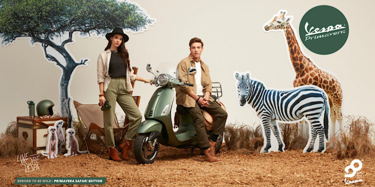 ปลุกจิตวิญญาณแห่งการผจญภัย แล้วไปโลดแล่น กับ Vespa Primavera S 150 i-Get ABS Safari Special Edition