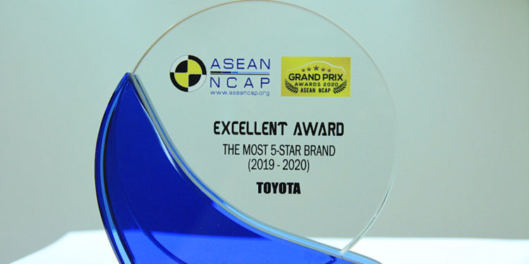 โตโยต้ากวาดรางวัลด้านความปลอดภัยและเทคโนโลยี ในงาน 4th ASEAN NCAP GRAND PRIX AWARDS