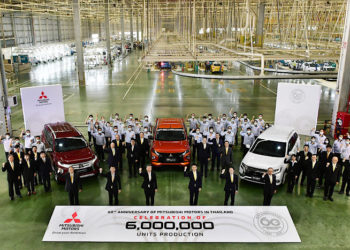 มิตซูบิชิฉลองความสำเร็จอย่างต่อเนื่องด้วยการผลิตรถยนต์ครบ 6 ล้านคัน