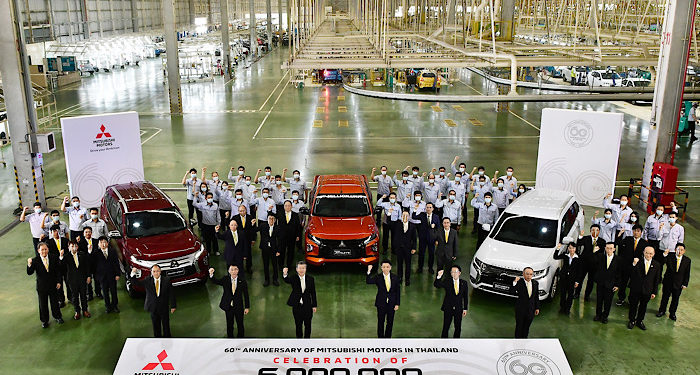 มิตซูบิชิฉลองความสำเร็จอย่างต่อเนื่องด้วยการผลิตรถยนต์ครบ 6 ล้านคัน