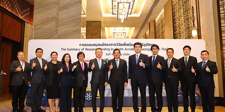 ฮอนด้า และ ยามาฮ่า ร่วมกับ ศูนย์วิจัยอุบัติเหตุแห่งประเทศไทย แถลงสรุปผล“โครงการวิจัยเพื่อเมืองไทยไร้อุบัติเหตุ”