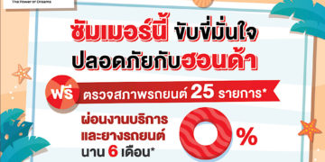 ฮอนด้าชวนลูกค้าเช็กสภาพรถฟรี 25 รายการ พร้อมฉีดพ่นฆ่าเชื้อโรคภายในรถฟรี  และข้อเสนอสุดพิเศษ