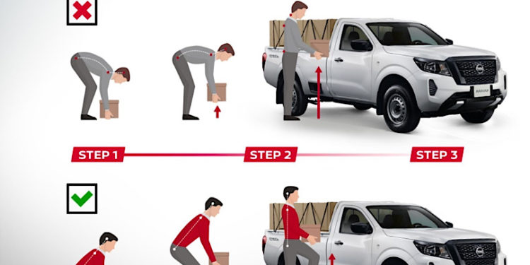 ยกของขึ้นกระบะถูกวิธีไม่เสี่ยงปวดหลัง กับนิสสัน นาวารา