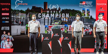 โตโยต้ารับมอบถ้วยรางวัล การแข่งขัน ADAC 24 Hours Race Nürburgring ประเทศเยอรมนี