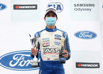 “เติ้น ทัศนพล อินทรภูวศักดิ์” คว้าอันดับ 2 ขึ้นโพเดียม British F4 Championship 2021