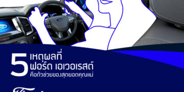 5 ฟีเจอร์ในรถฟอร์ด เอเวอเรสต์ ผู้ช่วยของสุดยอดคุณแม่