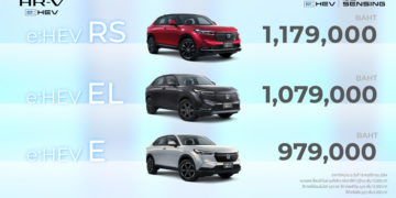 ฮอนด้า ประกาศราคาอย่างเป็นทางการและเปิดจำหน่าย “เอชอาร์-วี อี:เอชอีวี ใหม่” ราคาเริ่มต้น 979,000 บาท