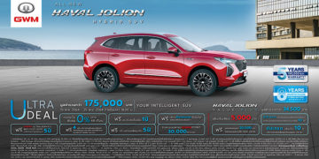 เปิดจองสิทธิ์เพื่อซื้อ All New HAVAL JOLION Hybrid SUV กับแคมเปญ ULTRA DEAL มอบข้อเสนอสุดพิเศษ รวมมูลค่ากว่า 175,000 บาท