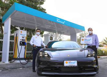 เชลล์ จับมือ ปอร์เช่ ผสานกำลังสองแบรนด์ชั้นนำระดับโลก ขยายเครือข่ายสถานีชาร์จรถยนต์พลังงานไฟฟ้าประสิทธิภาพสูงจากมาเลเซียสู่ประเทศไทย