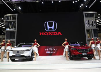 ฮอนด้าชูไฮไลต์ยนตรกรรมฟูลไฮบริด e:HEV ในงานมอเตอร์ โชว์ 2022