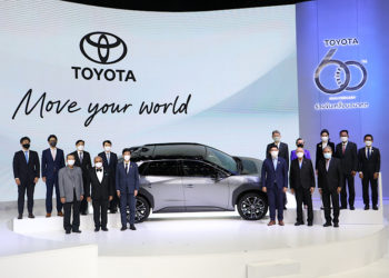 ครั้งแรกกับรถยนต์ไฟฟ้าต้นแบบ Toyota bZ4X และ ยานยนต์ไฟฟ้าแบตเตอรี่ ขับเคลื่อนอัตโนมัติ Toyota e-Pallete ในงานมอเตอร์โชว์