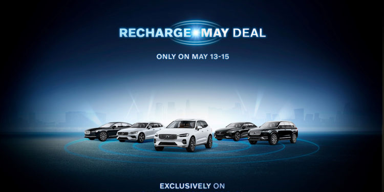 วอลโว่ คาร์ นำเสนอโปรโมชั่นสุดพิเศษ Recharge May Deal ให้ลูกค้าที่จับจองรถยนต์วอลโว่รับสิทธิพิเศษเพิ่มเติมเพียง 3 วันเท่านั้น!