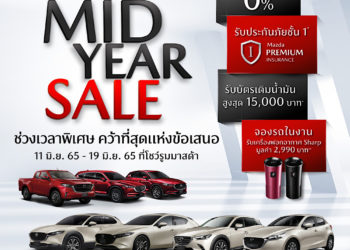 มาสด้าแทนคำขอบคุณมอบบัตรเติมน้ำมัน 15,000 บาท พร้อมปลดภาระค่าครองชีพ ดอกเบี้ย 0% ฟรีประกันชั้นหนึ่ง