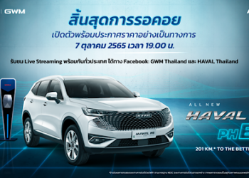 เกรท วอลล์ มอเตอร์ เตรียมเปิดตัวและประกาศราคาอย่างเป็นทางการของ All New HAVAL H6 Plug-in Hybrid SUV 7 ตุลาคม 2565 นี้!
