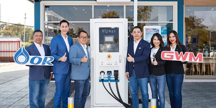 เกรท วอลล์ มอเตอร์ จับมือ “OR” ติดตั้งเครื่องอัดประจุไฟฟ้าแบบชาร์จเร็ว ‘EV Station Pluz I GWM’ ร่วมเติมเต็มระบบนิเวศยานยนต์ไฟฟ้าไทยอย่างต่อเนื่อง