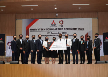 มิตซูบิชิ มอเตอร์ส ประเทศไทย มอบ 4 ทุน ด้านวิศวกรรมศาสตร์ มหาวิทยาลัยธรรมศาสตร์ ในโครงการ MMTh VTECH Scholarship Program