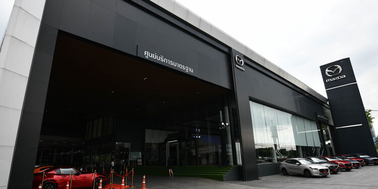 มาสด้าประสานมือกลุ่มมาสด้า ชลบุรี บุกตลาดกรุงเทพฯ ทุ่มงบ 150 ล้านบาท เปิดโชว์รูมมาสด้า เจพี กาญจนาภิเษก รับลูกค้าย่านบางแค