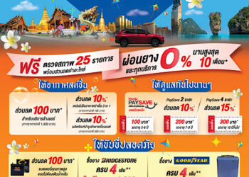 ฮอนด้าจัดแคมเปญต้อนรับซัมเมอร์ ตรวจสภาพรถฟรี 25 รายการ พร้อมรับโปรโมชันพิเศษมากมาย