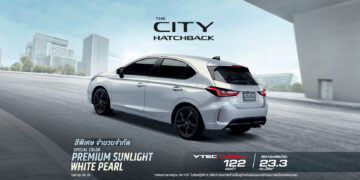 ฮอนด้า แนะนำ ฮอนด้า ซิตี้ แฮทช์แบ็ก สีใหม่ สีขาวพรีเมียมซันไลท์ (มุก)