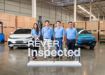 เรเว่ ออโตโมทีฟ มุ่งสร้างความมั่นใจด้วยความพร้อมคลังอะไหล่ครบครัน พร้อมเปิดบริการ ‘RÊVER Inspected’ ตรวจสภาพรถยนต์ไฟฟ้า BYD ประเมินราคาส่งต่อในตลาดรถยนต์มือสอง