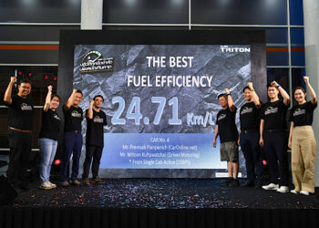 ออล-นิว มิตซูบิชิ ไทรทัน พิสูจน์ความประหยัดน้ำมันเหนือชั้น ด้วยอัตราประหยัดสูงสุด 24.71 กิโลเมตรต่อลิตร*  ในการทดสอบเส้นทางจากกรุงเทพฯ สู่เมืองเสียมเรียบ ประเทศกัมพูชา