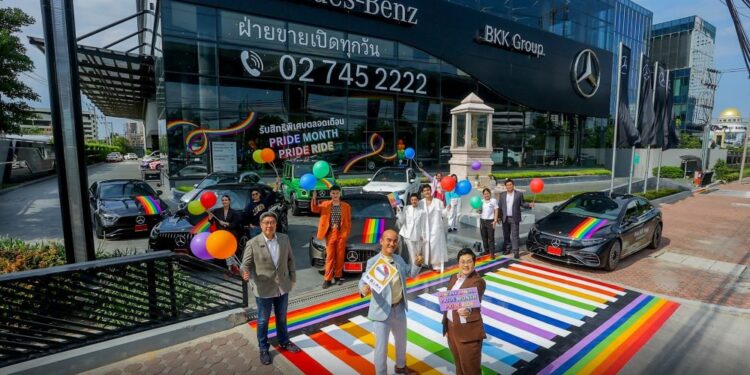 BENZ BKK BANGNA ร่วมฉลอง PRIDE MONTH ภายใต้แคมเปญ Pride Month Pride Ride ให้รถเบนซ์คันโปรด เป็น “พื้นที่ปลอดภัย” สำหรับทุกคน