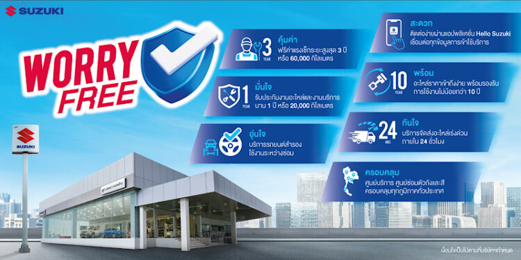ซูซูกิรวมใจช่วยผู้ประสบภัยน้ำท่วมและดินถล่ม มอบส่วนลดพิเศษ 30% ค่าแรง ค่าอะไหล่ ค่าเคมีภัณฑ์ สำหรับลูกค้ารถยนต์ซูซูกิที่ประสบภัยในพื้นที่ 5 จังหวัด