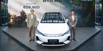 บีวายดี ร่วมกับ เรเว่ ออโตโมทีฟ เปิดตัว BYD M6 รถ MPV ไฟฟ้า 6 ที่นั่ง ตอบโจทย์ครอบครัวยุคใหม่ด้วยเทคโนโลยีล้ำสมัย และความสะดวกสบายครบครัน