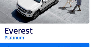 ฟอร์ดเปิดจองฟอร์ด เอเวอเรสต์ แพลทินัม ล็อตใหม่ไม่จำกัดจำนวน พร้อมกันทั่วประเทศ 17 กันยายนนี้