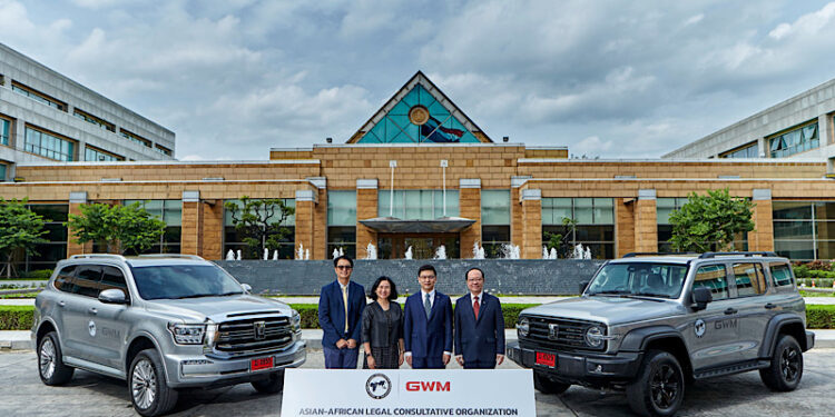 เกรท วอลล์ มอเตอร์ ส่งมอบรถยนต์ GWM TANK แก่กระทรวงการต่างประเทศ สนับสนุนการประชุม AALCO ครั้งที่ 62