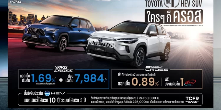 โตโยต้าสร้างยอดขายสูงสุด กลุ่มไฮบริดเอสยูวี กับแคมเปญการสื่อสารใหม่ “โตโยต้า No.1 HEV SUV ใครๆ ก็ครอส” ตอกย้ำความเป็นผู้นำยนตรกรรมไฮบริด มั่นใจได้ด้วยความพรีเมียมและสบายใจตลอดการใช้งาน