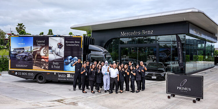  “ไพรม์มัส พัทยา” เพิ่มศักยภาพบริการซ่อมสีและตัวถังรถ EV ผงาดสู่มาตรฐานระดับสูงสุด Mercedes-Benz