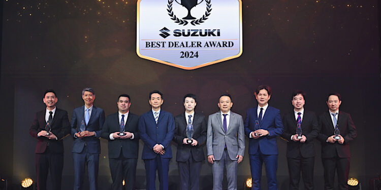 “ซูซูกิ”ประกาศแผนรุกตลาด เปิดตัวรถใหม่พร้อมยกระดับคุณภาพงานบริการภายในปี 2568 ดันยอดขายเติบโตเพิ่มขึ้น 41% จากเป้าหมายตัวรถยนต์ใหม่ 2 รุ่น พร้อมมอบรางวัล Best Dealer Award 2024