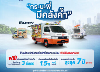 SUZUKI CARRY ตอบรับมาตรการรัฐ “กระบะพี่ มีคลังค้ำ” ตอกย้ำภาพลักษณ์ผู้นำตลาดรถกระบะเพื่อ SMEs พร้อมอัดแคมเปญพิเศษส่วนลดสูงสุด 20,000 บาท ดอกเบี้ย 1.99% ผ่อนเริ่มต้นวันละ 222 บาท มั่นใจดันยอดขายรวม 8,000 คันปีนี้