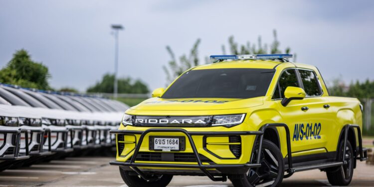 RIDDARA RD6 รถกระบะไฟฟ้า 100% ในเครือ GEELY เข้าประจำการในบริษัท รักษาความปลอดภัย ท่าอากาศยานไทย สนับสนุนภารกิจ “สนามบินต้นแบบที่เป็นมิตรกับสิ่งแวดล้อม (Green Airport)”