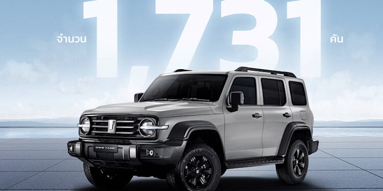 GWM (Thailand) ฉลองความสำเร็จกับยอดขายสูงสุดเป็นประวัติการณ์ในรอบ 4 ปี ด้วยการเติบโตสูงถึง 225% ในเดือนพฤษภาคม 2568