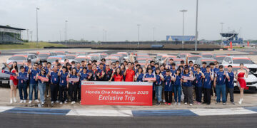 ฮอนด้าปลุกความมันส์ ! นำทัพลูกค้าสายสปอร์ตสัมผัสประสบการณ์สุดเอ็กซ์คลูซีฟ “Honda One Make Race 2025 Exclusive Trip” ลงสนามจริงระดับโลก พร้อมเรียนรู้ทักษะการขับขี่จากมืออาชีพ ณ สนามช้าง อินเตอร์เนชั่นแนล เซอร์กิต จ.บุรีรัมย์