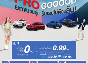 ฮอนด้า จัดหนักความคุ้มกลางปี! ‘Honda Pro OH! MY GOOOOD’ และเสิร์ฟแคมเปญ รับหน้าฝน ‘สบายดี Season บริการหลังการขายผ่อนสบาย 0%’ พร้อมให้ลูกค้าเช็กสภาพรถฟรี! ที่ศูนย์บริการทั่วประเทศ ระหว่างวันที่ 1 ก.ค. – 31 ส.ค. 68    